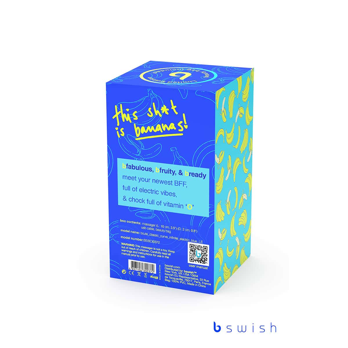 Buy a B Swish Bcute Classic Curve Infinite Limited Edition Electric Blue vibrator.