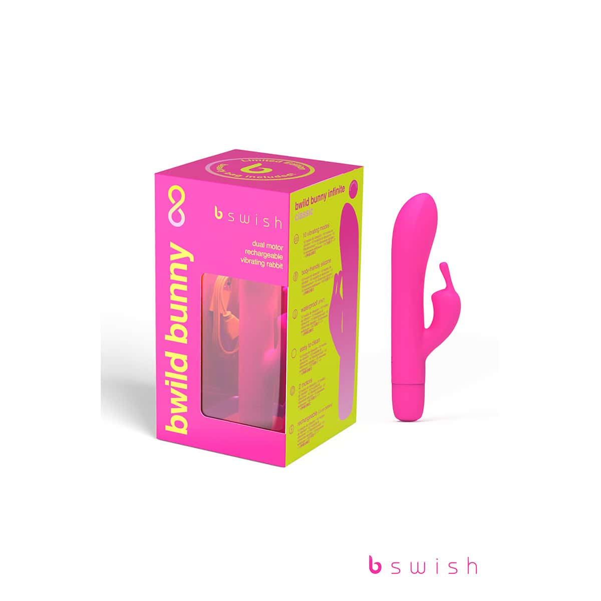 Buy a B Swish Limited Edition Bwild Infinite Bunny  Sunset Pink vibrator.