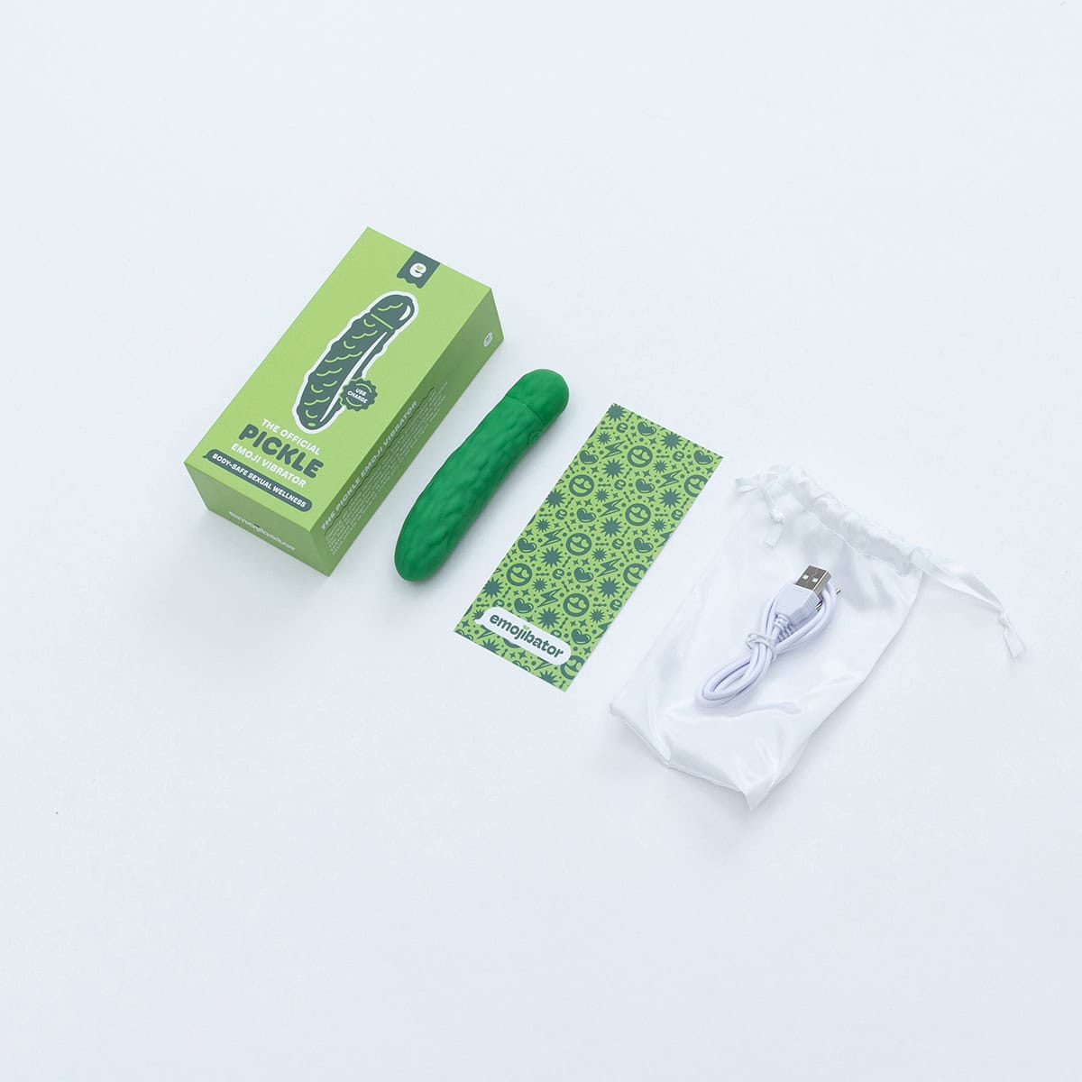 Buy a Emojibator Pickle USB vibrator.