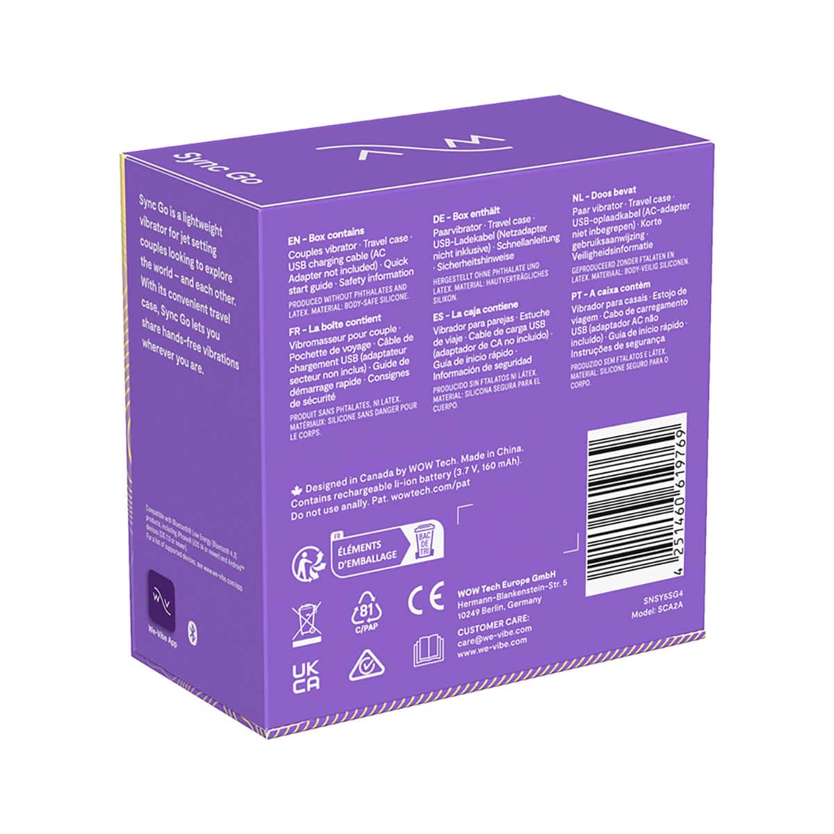 Buy a WeVibe Sync Go Light Purple vibrator.