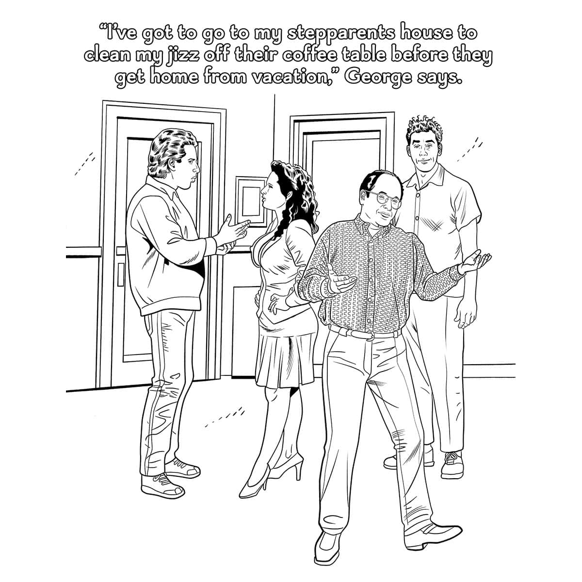 Buy  Wood Rocket Sexfeld Porn Parody Coloring Book book for her.