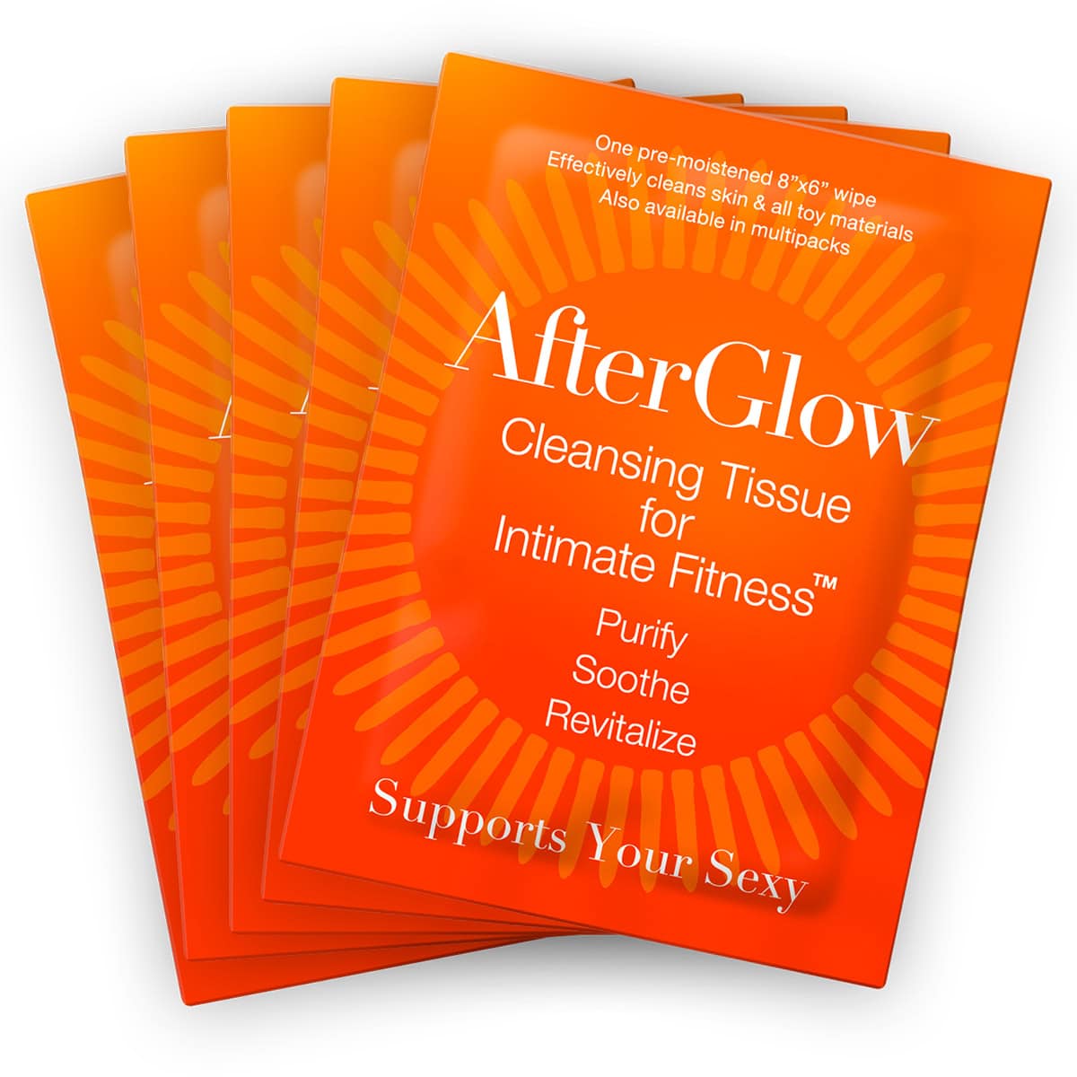 Buy afterglow cleansing tissues for intimate fitness   singles 50 bag intimate cleansing care for her.