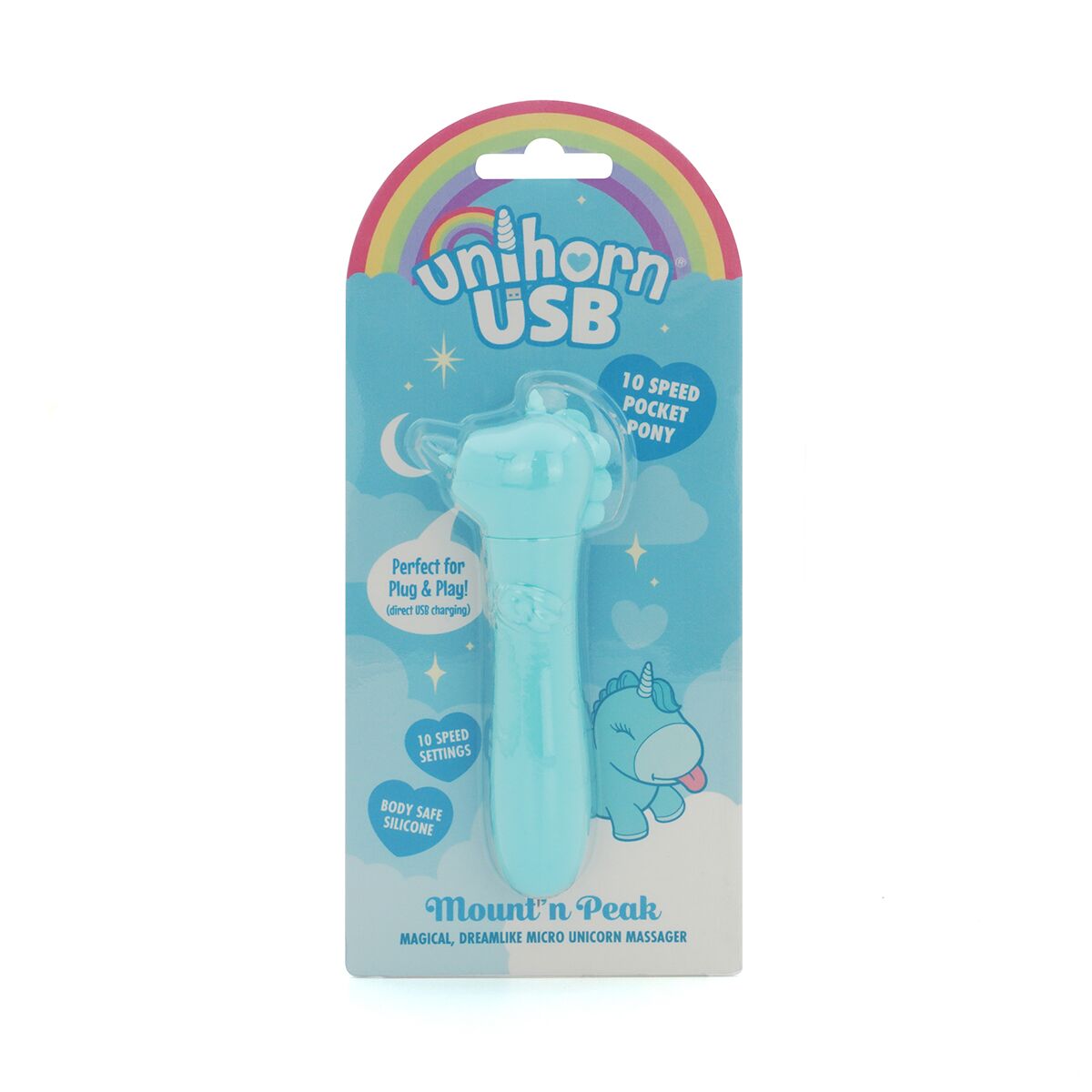 Buy a Unihorn USB Bullet Mount'n Peak Blue vibrator.