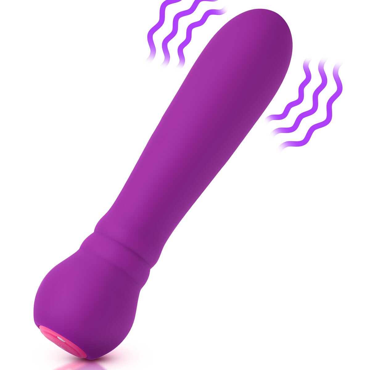 Close-up of the Purple Femme Funn vibrator for texture detail