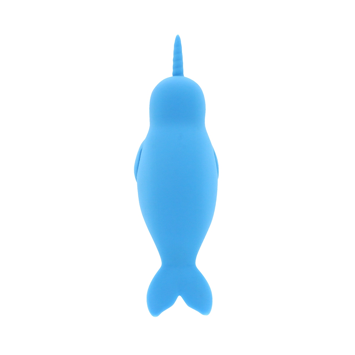 Angled view of the Blue Creative Conceptions vibrator designed for intimate use