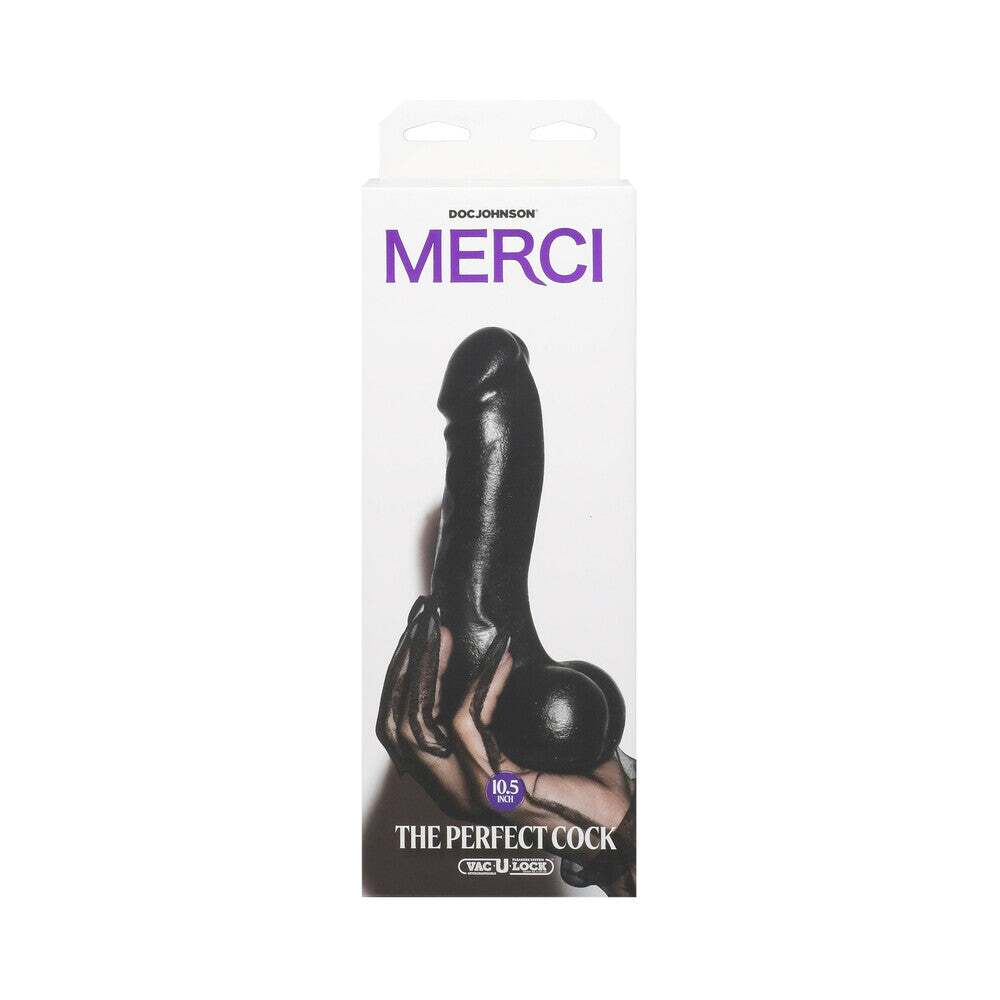10.5 inch Dildo from Doc Johnson in Black designed for anal sex with Her or Him