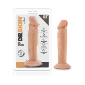 6.5 inch Dildo Blush Vanilla Ivory Beige Dr Skin Dr Small Realistic Beige