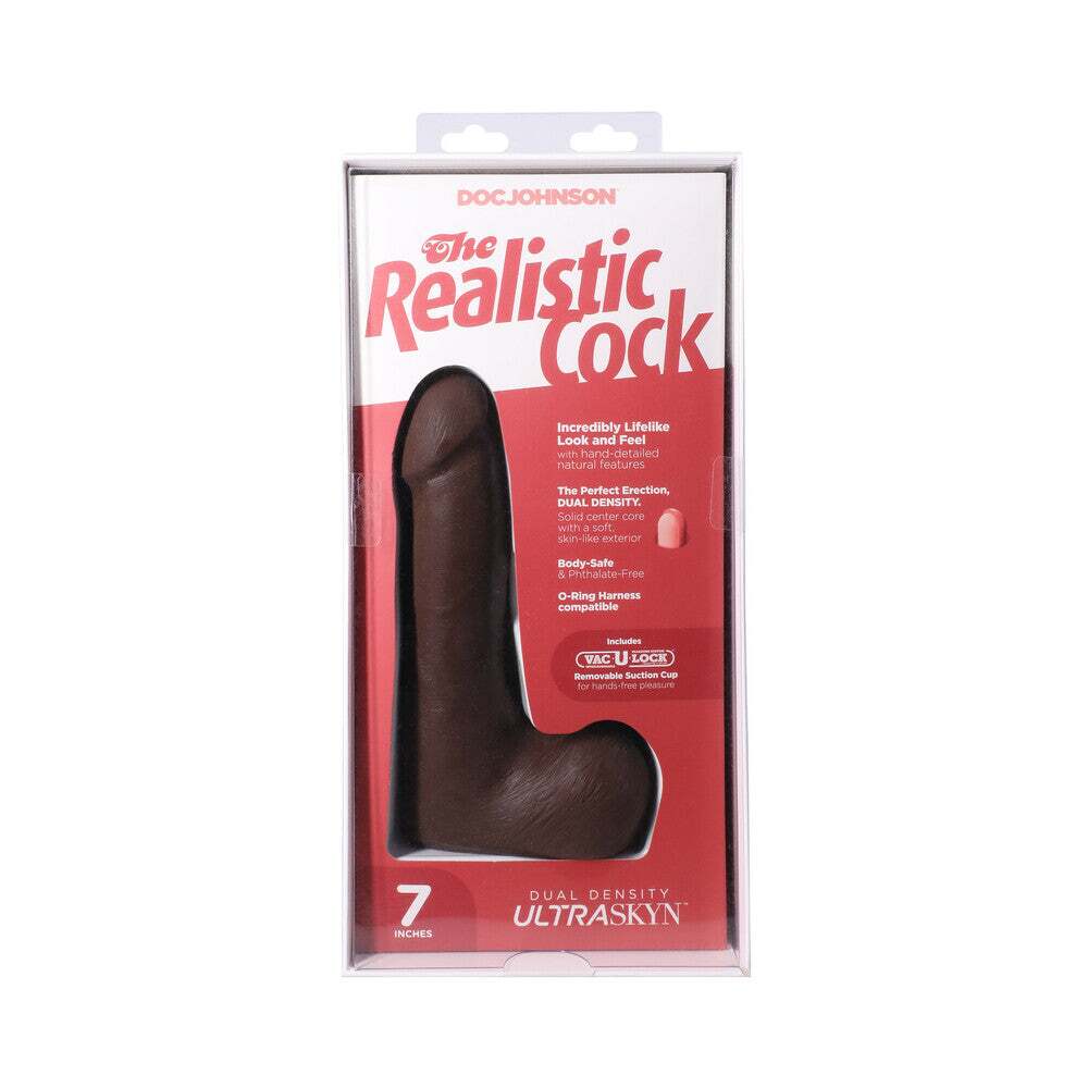 7 inch Dildo from Doc Johnson in Brown Chocolate Cocoa pictured for anal pleasure for Her or Him