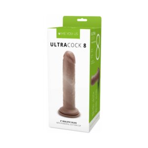 8 inch Dildo Me You Us Brown Chocolate Cocoa Ultra Cock Realistic Caramel