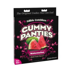 Light Pink Panties Edible Crotchless Gummy Panties Watermelon Flavor  by Pipedream