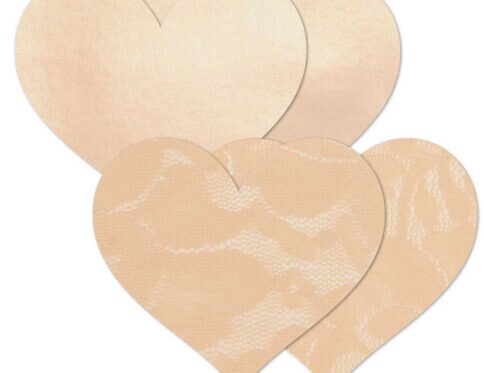 Wearing nippies basics crme hearts size b nipples covers by bristols 6 can be fun and sexy!