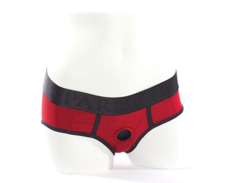 Best spareparts tomboi harness red/black nylon - 3x dildo panties made by spareparts hardwear on sale at hervibrators. Com