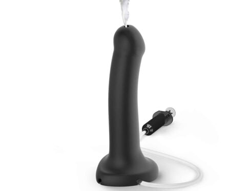 Strap on me cum dil black dildo made by strap-on-me on sale at hervibrators. Com