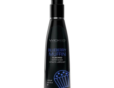Buy and try wicked aqua blueberry muffin 4oz water based lubricant by wicked sensual care for your next sexual encounter with her.