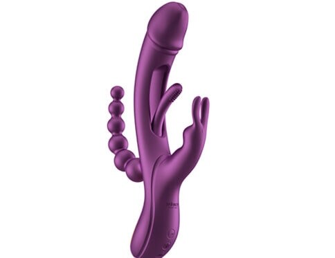 Buy a honey play box trilux kinky finger rabbit vibrator with anal beads purple vibrator.