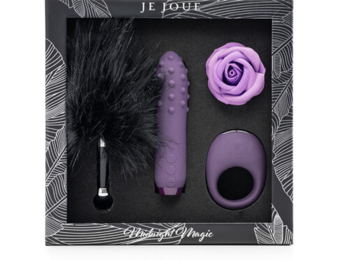 Buy a je joue midnight magic: duet bullet, mio ring, feather tickler, rose bath melt vibrator.