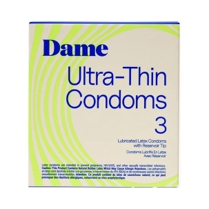 Best Dame Condom 3-Pack her care Dame Products condoms on sale at herVibrators.com.