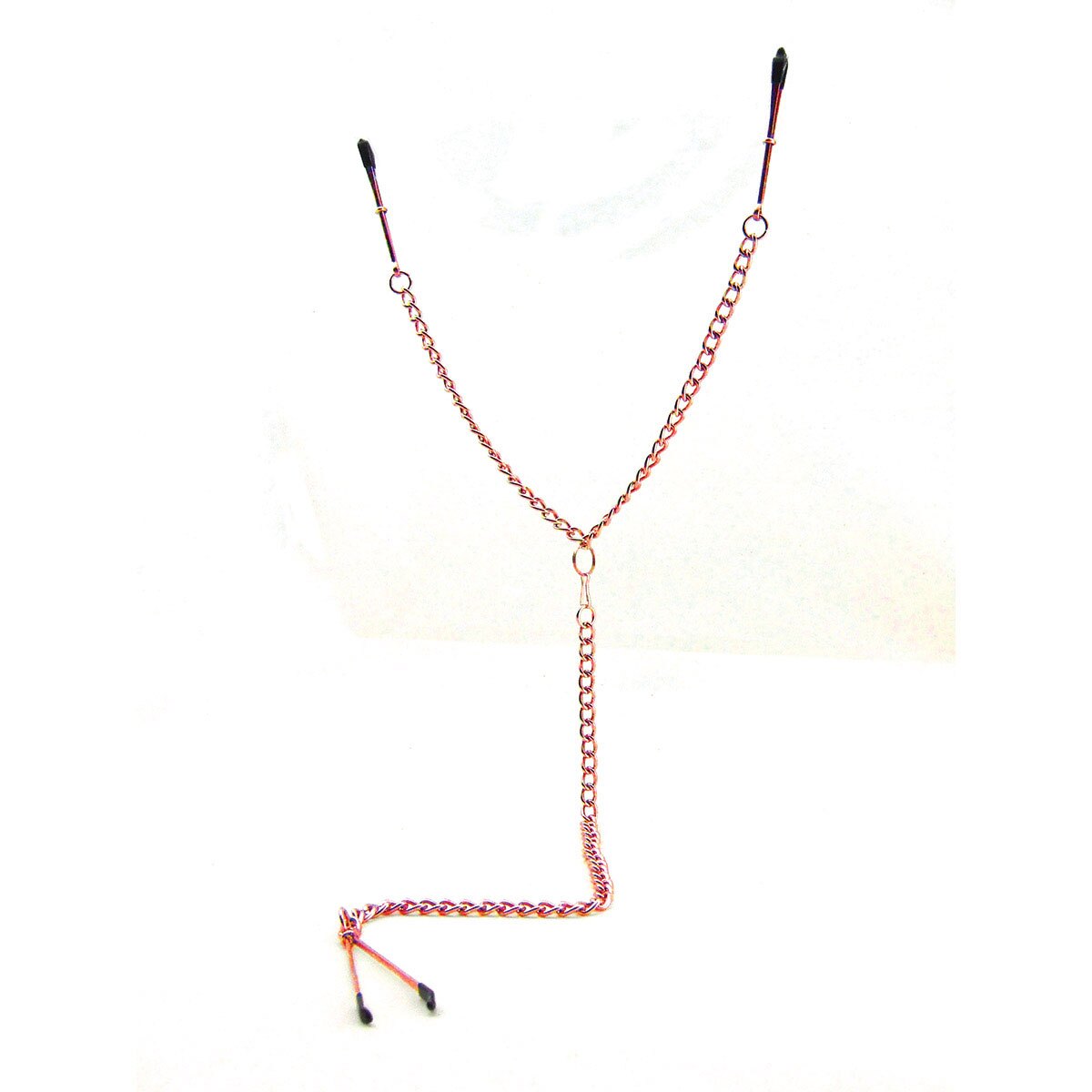 Sex Kitten Y-Style Tweezer Clamps - Pink sexy jewelry made by Sex Kitten for her.