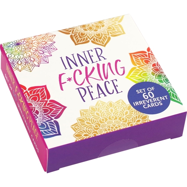 Buy  Inner F*cking Peace Cards (Set of 60) book for her.
