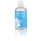 Bottle of 8.5 oz Water Based Lube Sliquid showing clean, lightweight formula