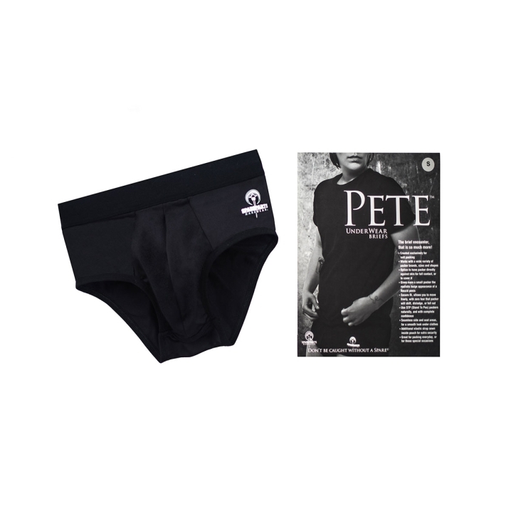 This version of the Large Pete Contoured Briefs demonstrates premium materials chosen for durability, comfort, and intimate versatility