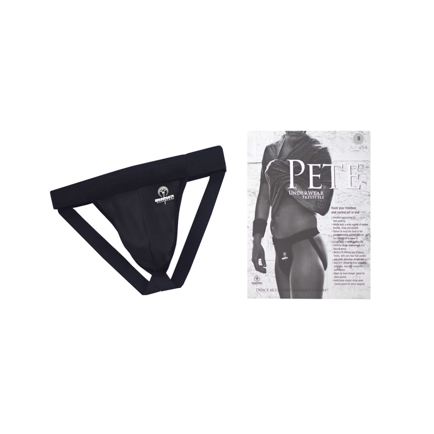 This version of the large pete freestyle black demonstrates premium materials chosen for durability, comfort, and intimate versatility