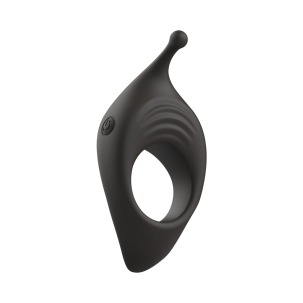 Black B Swish vibrator Bcharmed Rhythm Infinite Deluxe shown in hand for scale