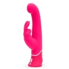 Pink Happy Rabbit vibrator Classic G-Spot shown in hand for scale