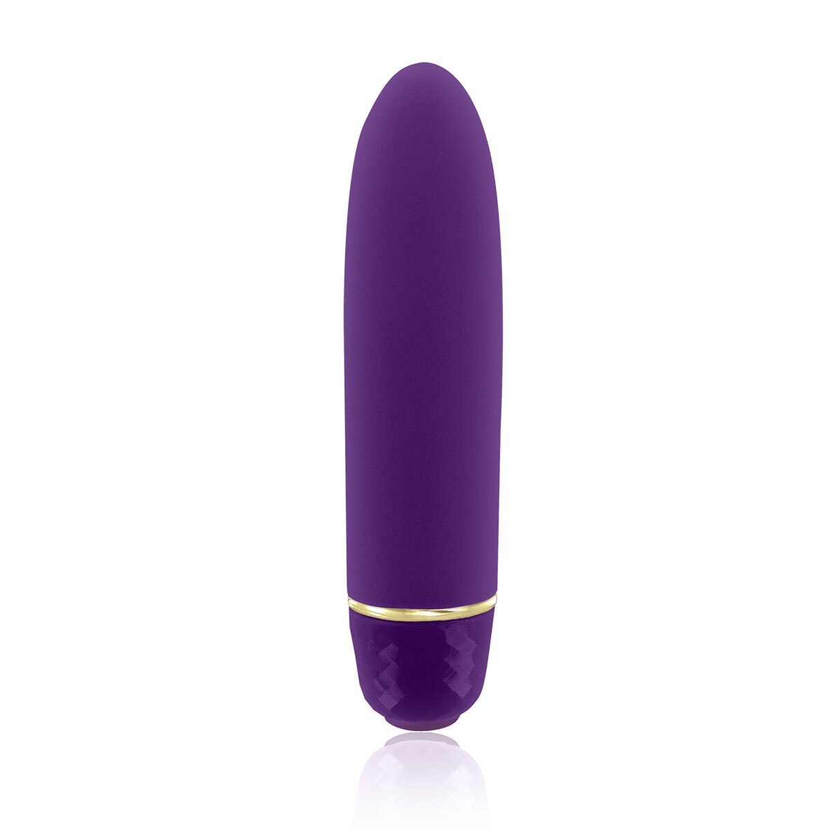 Purple Rianne S vibrator Classique shown in hand for scale