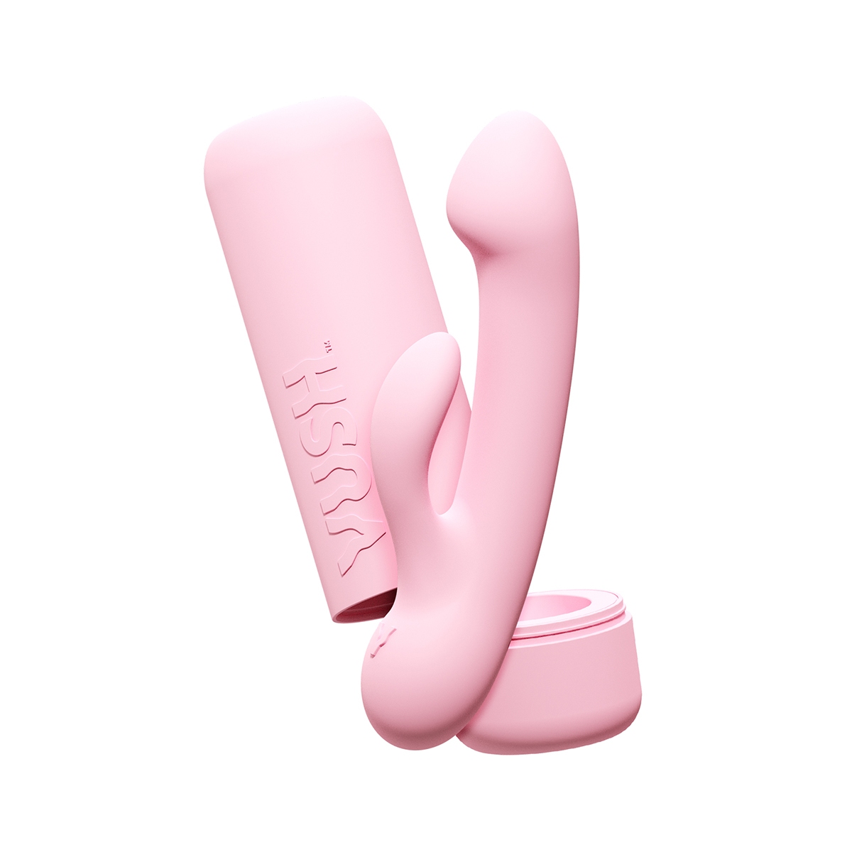 VUSH vibrator Glow Rabbit shown in hand for scale