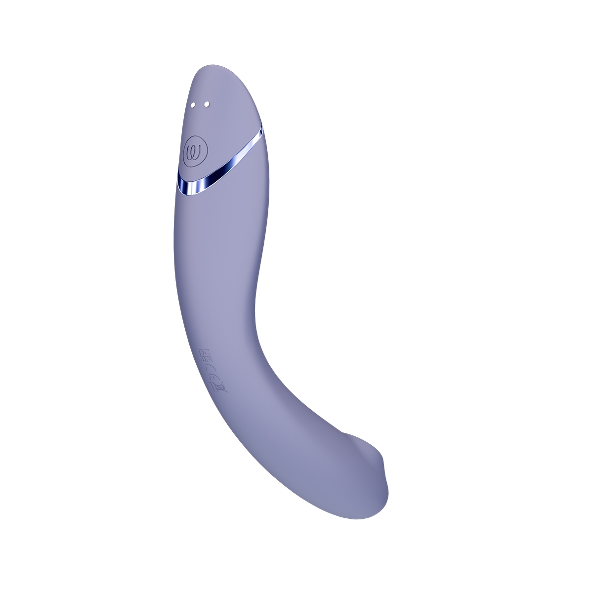 Angled view of the  Womanizer vibrator designed for intimate use