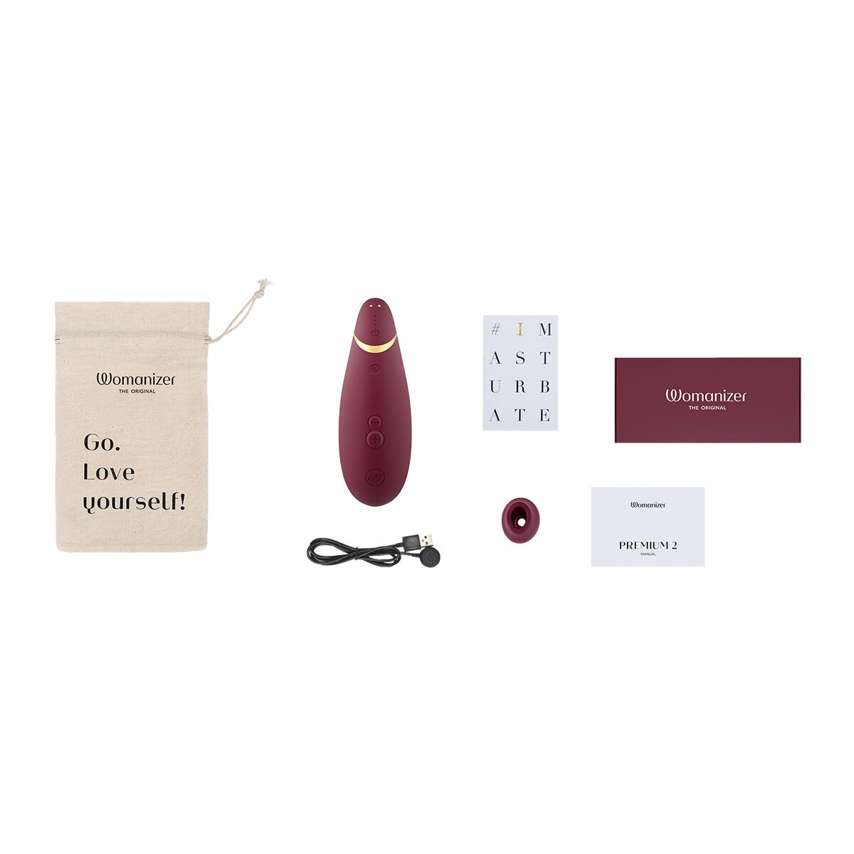 Angled view of the  Womanizer vibrator designed for intimate use