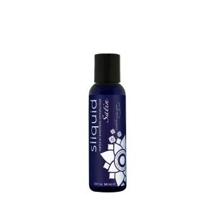 Bottle of 2 oz Water Based Lube Sliquid showing clean, lightweight formula