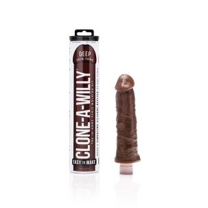 Dildo by Clone-A-Willy in Brown Chocolate Cocoa shown for use by Her or Him