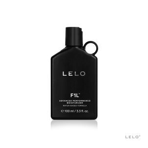 Bottle of 3.3 oz Water Based Lube LELO showing clean, lightweight formula