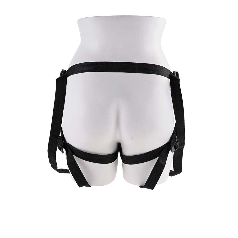 5 inch Dildo by Sportsheets in Black shown for pegging Her or Him