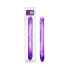 18 inch Dildo by Blush in Purple shown for use by Her or Him