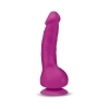 7 inch Dildo by GVibe in Hot Pink Magenta Fuchsia shown for use by Her or Him