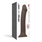 Dildo by Lovely Planet in Brown Chocolate Cocoa shown for use by Her or Him