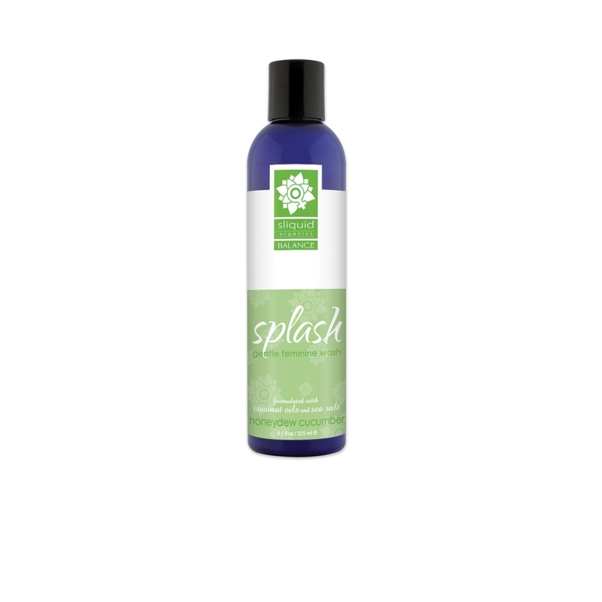 Sliquid splash 8. 5oz - honeydew cucumber intimate cleanser - image 2