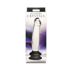 7.6 inch Dildo by Curve Novelties in Clear shown for use by Her or Him