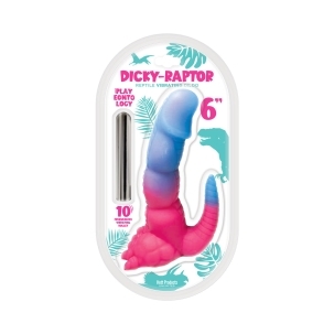 6 inch Dildo by Hott Products in Multi-Color shown for use by Her or Him