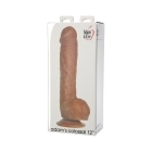 12 inch Dildo by Adam & Eve in Brown Chocolate Cocoa shown for use by Her or Him