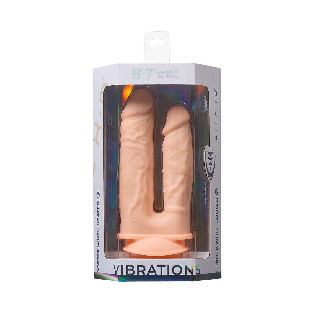 7 inch Dildo by Doc Johnson in Vanilla Ivory Beige shown for use by Her or Him