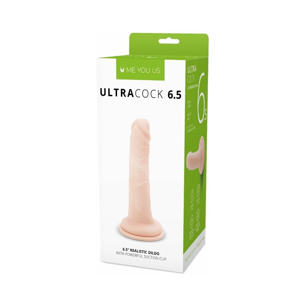 6.5 inch Dildo by Me You Us in Vanilla Ivory Beige shown for use by Her or Him