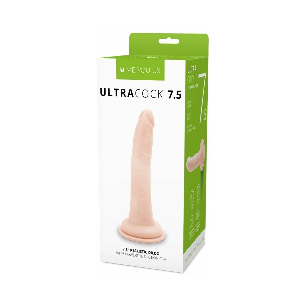 7.5 inch Dildo by Me You Us in Vanilla Ivory Beige shown for use by Her or Him