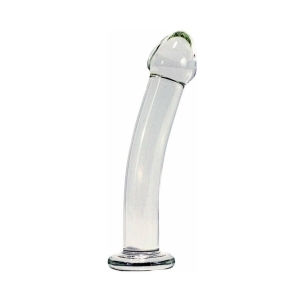 Dildo by Crystal Delights in Clear shown for use by Her or Him