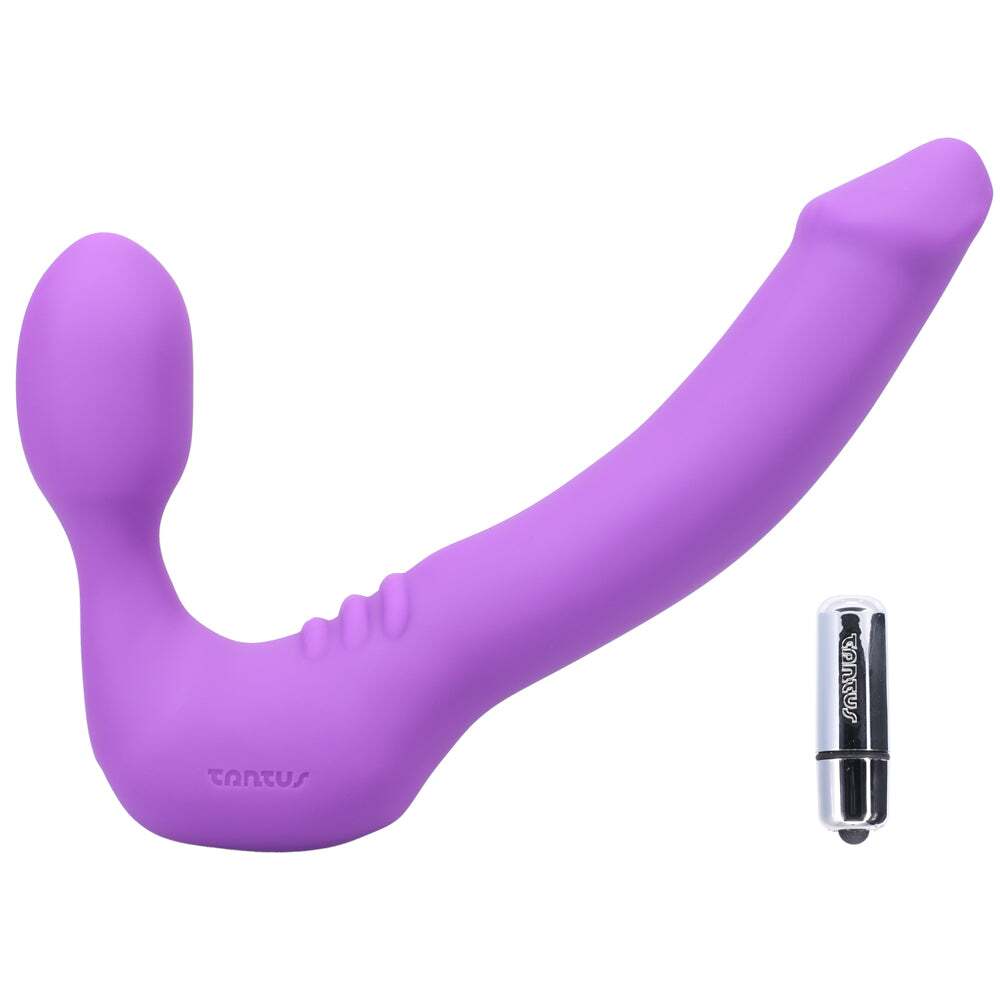 Dildo from Tantus in Purple designed for anal sex with Her or Him