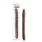 18 inch Dildo by Blush in Dark Brown shown for use by Her or Him
