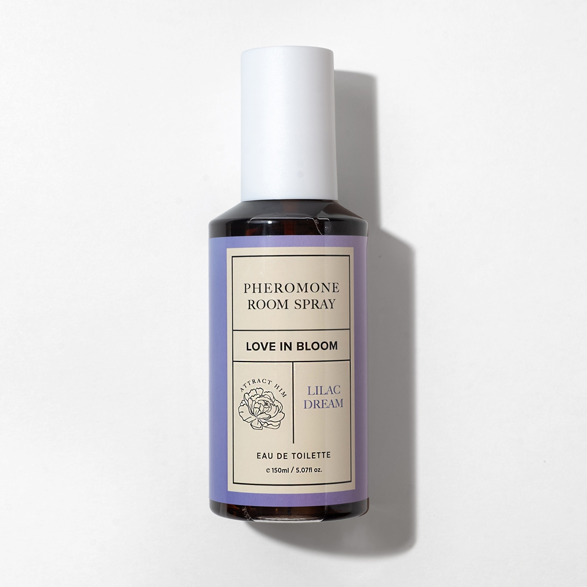 Bottle of  Vegan Lube Eye of Love showing plant-powered formula